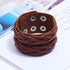 braunes rohleder armband herren manschette breitarmband uniqal sale